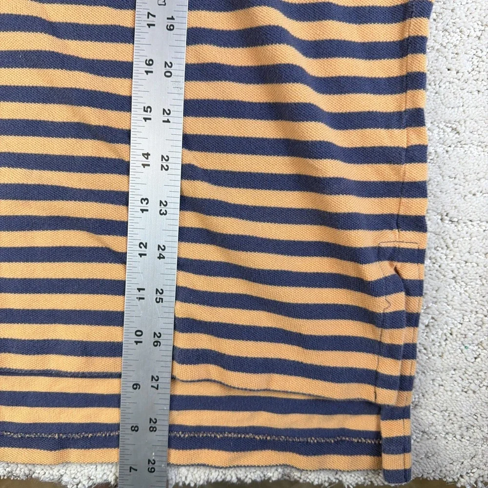 Men's VTG Polo Ralph Lauren Large Cotton Short Sleeve Pocket Polo Shirt Striped